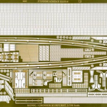 White Ensign Models 1/350 Konig Class Battleship Photoetch Enhancement Parts