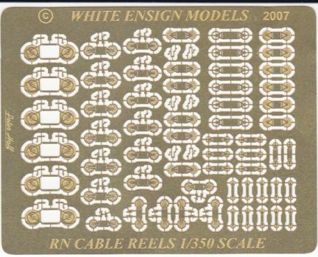White Ensign Models 1/350 Royal Navy Cable Reels Photoetch Enhancement Parts