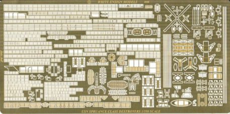 White Ensign Models 1/350 Spruance Class Photoetch Enhancement Parts