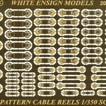 White Ensign Models 1350 USN Cable Reels Photoetch Enhancement Parts