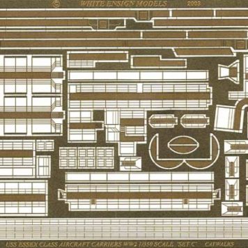 White Ensign Models 1/350 USS Essex Perforated Catwalks Photoetch Enhancement Parts