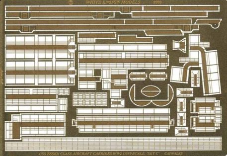 White Ensign Models 1/350 USS Essex Perforated Catwalks Photoetch Enhancement Parts