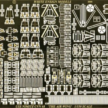 White Ensign Models 1/350 USS Nimitz Air Wing Photoetch Enhancement Parts