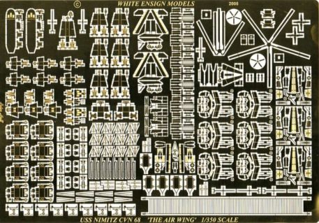 White Ensign Models 1/350 USS Nimitz Air Wing Photoetch Enhancement Parts