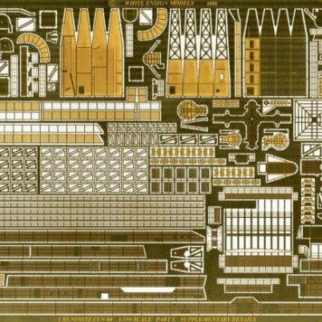 White Ensign Models 1/350 USS Nimitz Whole Class Photoetch Enhancement Parts