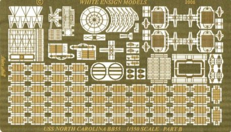 White Ensign Models 1/350 USS North Carolina Photoetch Enhancement Parts