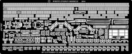 White Ensign Models 1/700 Littorio-Class Battleships Photoetch Enhancement Parts