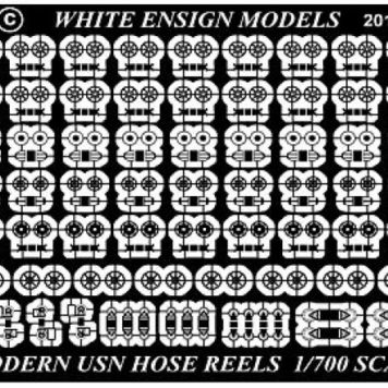 White Ensign Models 1/700 Modern USN Cable Reels Photoetch Enhancement Parts