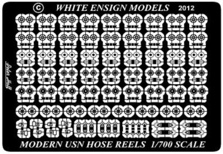 White Ensign Models 1700 Modern USN Cable Reels Photoetch Enhancement Parts