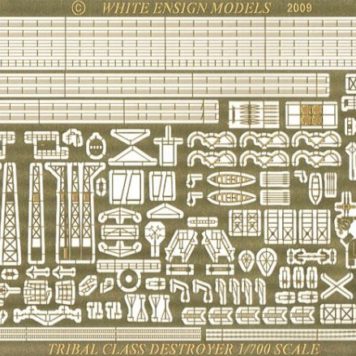 White Ensign Models 1/700 Tribal Class Destroyer Photoetch Enhancement Parts