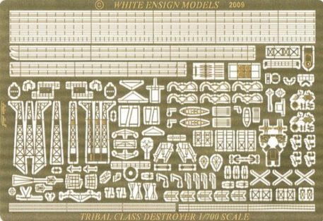 White Ensign Models 1/700 Tribal Class Destroyer Photoetch Enhancement Parts