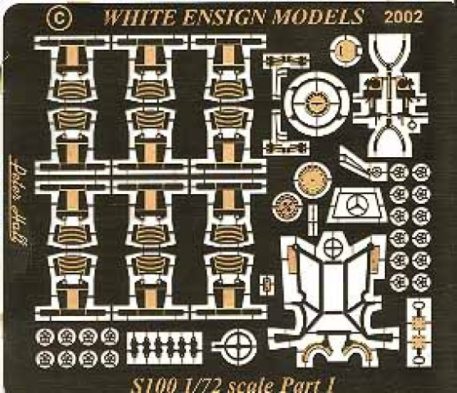 White Ensign Models 172 Schnellboot S 100 Photoetch Enhancement Parts