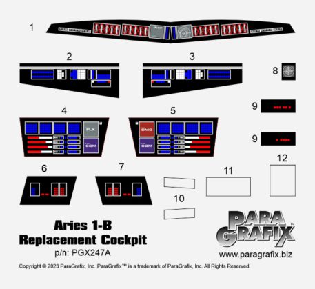 Paragrafix 1/48 Scale Aries 1B Replacement Cockpit PGX247