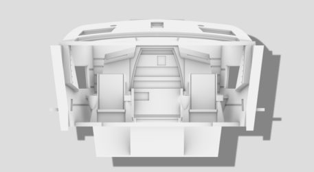 Paragrafix 1/48 Scale Aries 1B Replacement Cockpit PGX247 Front B