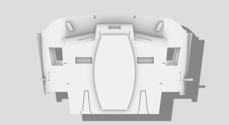 Paragrafix 1/48 Scale Aries 1B Replacement Cockpit PGX247 Rear A