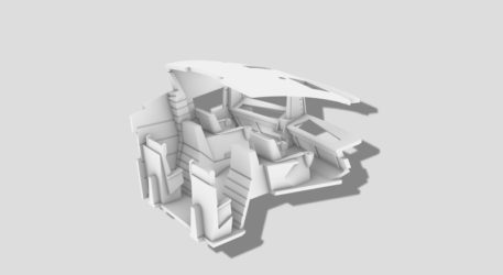 Paragrafix 1/48 Scale Aries 1B Replacement Cockpit PGX247 Quarter B