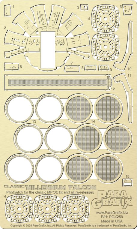 Multimedia Cockpit for the Classic MPC Millennium Falcon pgx250 SET