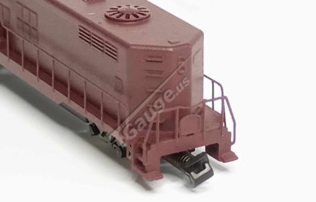 T Gauge 1:450 Scale, N and W Tuscan Red Motorized Loco EMD GP-18