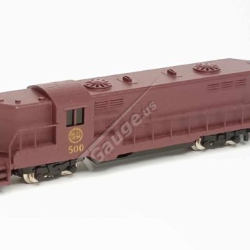 T Gauge 1:450 Scale, N and W Tuscan Red Motorized Locomotive EMD GP-18